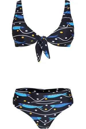 Brigitte Bikini mit Fisch-Print