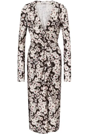 Serafini Kleid mit Blumen-Print