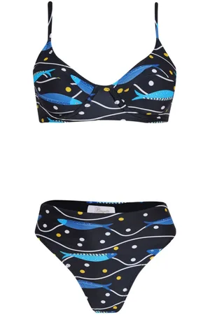 Brigitte Bikini mit Sardinen-Print