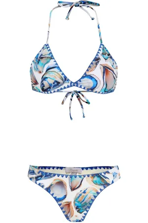 Brigitte Bikini mit Muschel-Print