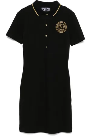 VERSACE Minikleid mit Logo-Stickerei