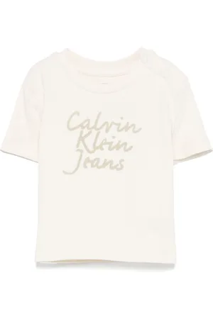 Calvin Klein T-Shirt mit geflocktem Logo