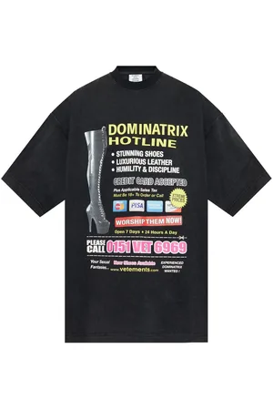 Vetements T-Shirt mit Schriftzug