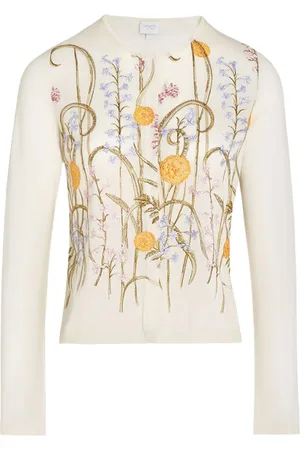 Giambattista Valli Marigold Cardigan mit Bouquets-Motiv