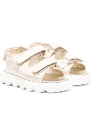 Moschino Sandalen mit Jacquard-Logo