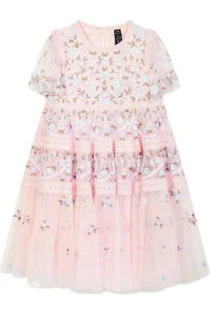 Needle & Thread Kleid mit Blumenstickerei