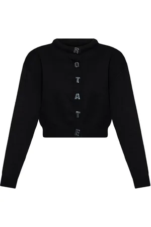 ROTATE Cardigan mit Logo-Knöpfen