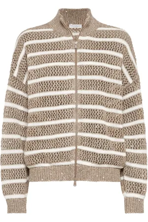 Brunello Cucinelli Gestreifter Cardigan