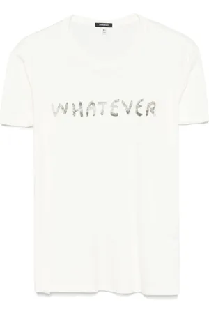 R13 T-Shirt mit "What"-Print