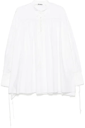 midorikawa Bluse mit ungesäumten Kanten