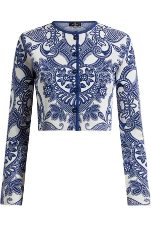 Etro Cardigan mit Paisley-Intarsie