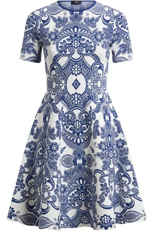 Etro Midikleid mit Jacquardmuster