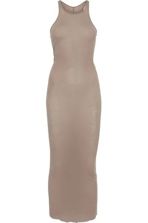 Rick Owens Geripptes Midikleid