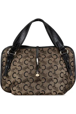 Céline 2007 C Carriage Canvas Bittersweet Tote Bag