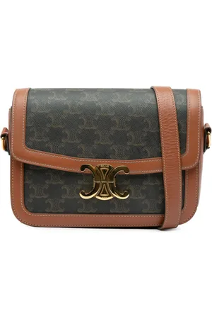 Céline 2021 Teen Triomphe Umhängetasche aus beschichtetem Canvas