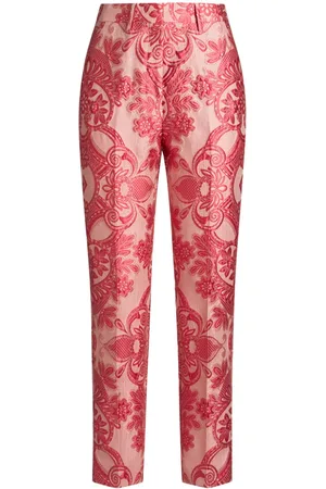 Etro Zigarettenhose mit Paisley-Jacquard