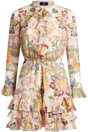 Etro Minikleid mit Rüschen