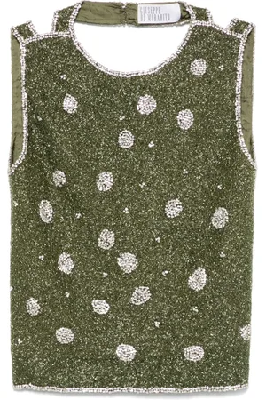 GIUSEPPE DI MORABITO Top mit Perlen