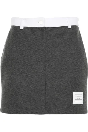 Thom Browne Minirock mit Logo-Patch