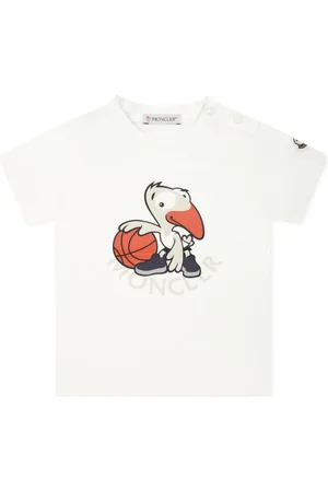 Moncler T-Shirt mit Basketball-Motiv
