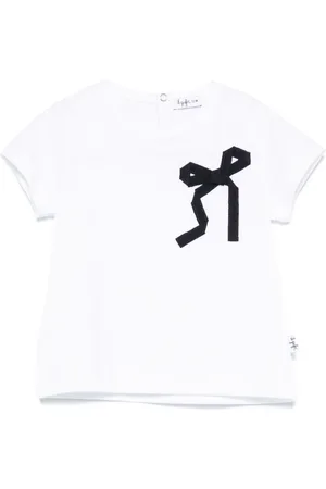 Il gufo T-Shirt mit Schleifendetail