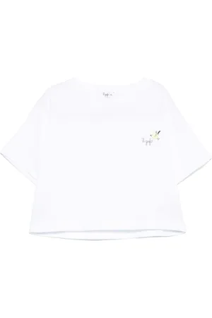 Il gufo T-Shirt mit Logo-Stickerei