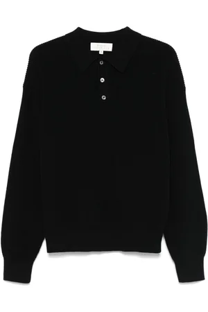 STUDIO NICHOLSON Poloshirt aus geripptem Strick