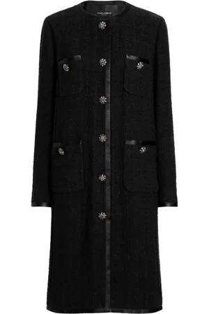 Dolce & Gabbana Einreihiger Tweed-Mantel