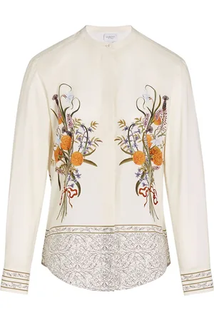 Giambattista Valli Marigold Bouquets Bluse