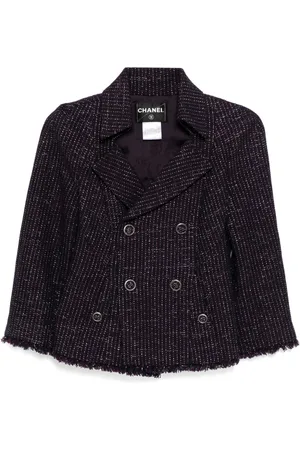CHANEL 2008 doppelreihiger Tweed-Blazer