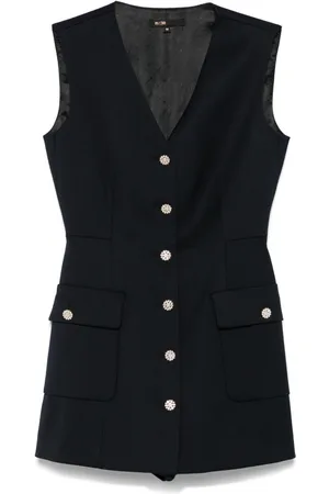 Maje Playsuit mit V-Ausschnitt