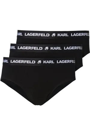 Karl Lagerfeld Set aus drei Slips mit Logo-Bund