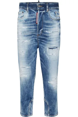 Dsquared2 Tapered-Jeans in Distressed-Optik