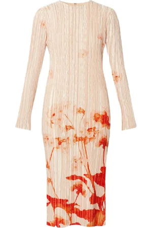 Erdem Midikleid mit langen Ärmeln