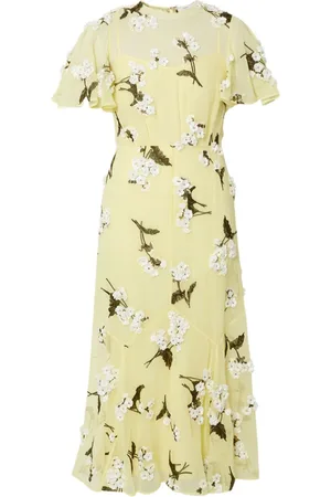 Erdem Midikleid mit kurzen Ärmeln