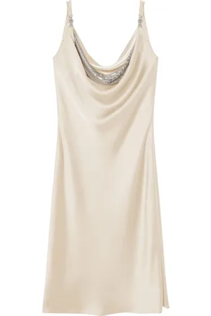 VERSACE Metal Mesh Camisole-Midikleid