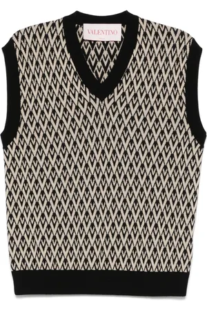 VALENTINO GARAVANI Pullunder aus Logo-Jacquard