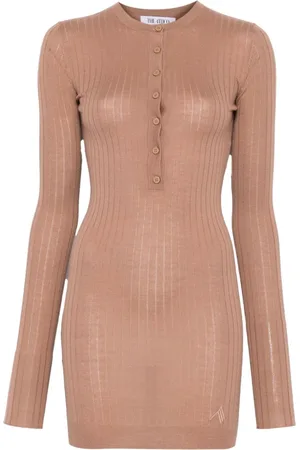 The Attico Grob geripptes Minikleid