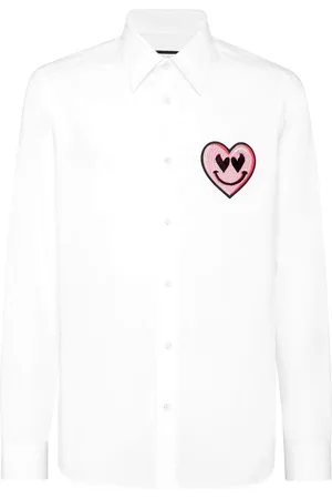 Philipp Plein Hemd mit Herz-Patch