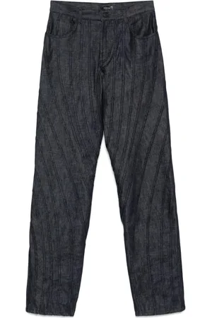 MUGLER Jeans mit Nahtdetail