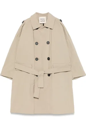 DOUUOD KIDS Seersucker-Trenchcoat