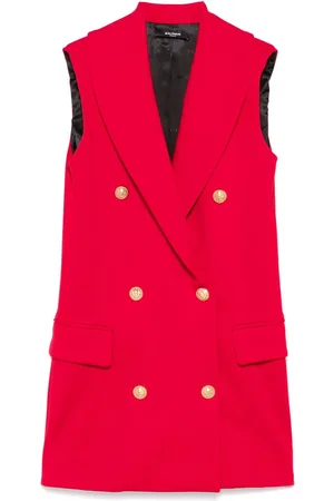 Balmain Kleid mit geprägten Knöpfen