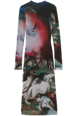 MUGLER X Ambera Wellmann Imposession Midikleid