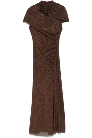 Self-Portrait Midikleid mit Strass