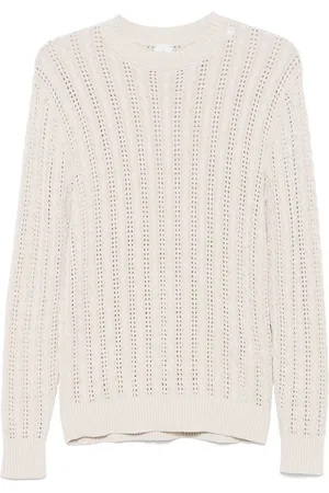 ELEVENTY Pullover mit Lochstrickmuster