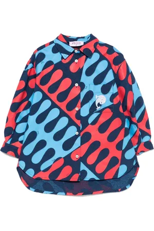 PUCCI Junior Hemd mit abstraktem Print