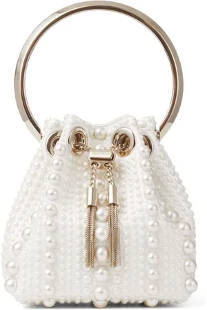 Jimmy Choo Bon Bon Mini-Tasche mit Perlenverzierung