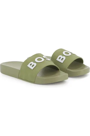 HUGO BOSS Pantoletten mit Logo-Print