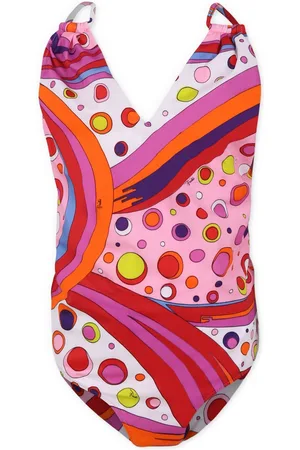 PUCCI Junior Badeanzug mit Marmor-Print