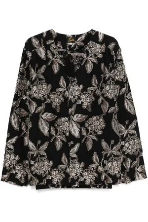 Pins & Needles Hemd mit Jacquard-Blumenmuster